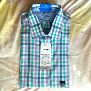 NWT IZOD Men’s Long Sleeve Dress shirt 16-16 1/2 36/37 Sleeve length